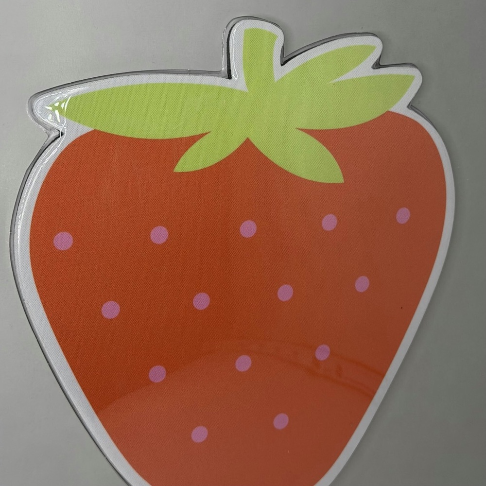 Strawberry-Shaped Mouse Pad